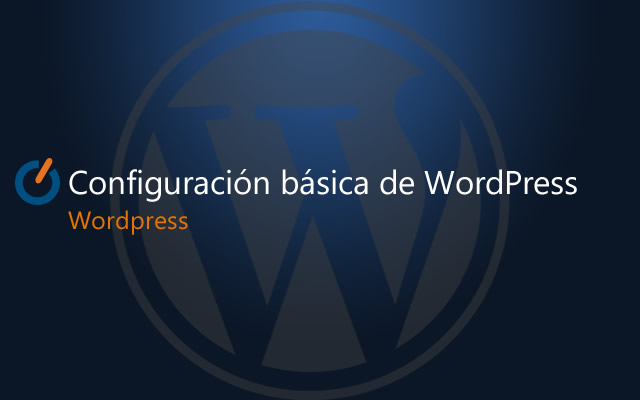 Configuración básica de wordpress