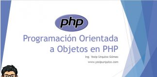 Programación Orientado a Objetos en PHP Programación Orientado a Objetos en PHP