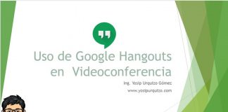 Uso de Google Hangouts en Videoconferencia Uso de Hangouts en Videoconferencias