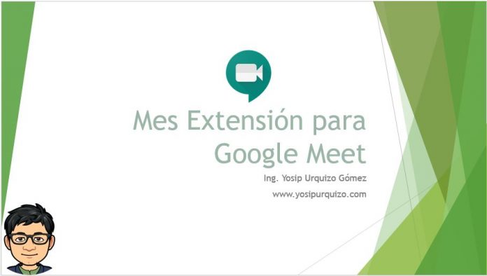 Mes Extension para Google Meet