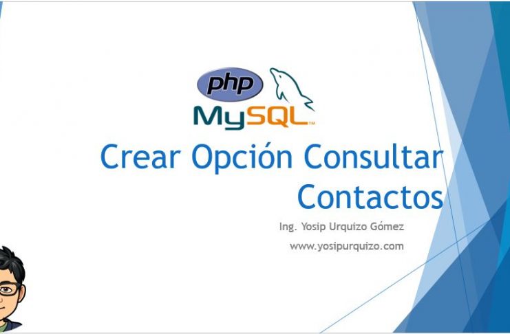 Crear Opcion Consultar Contactos