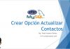 Crear Opción Actualizar Contactos Crear Opcion Actualizar Contactos