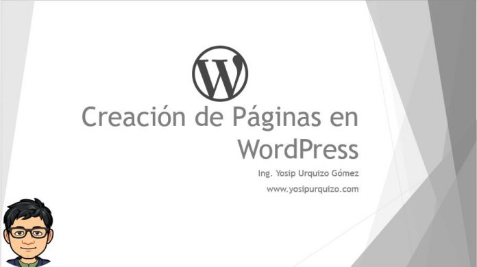 Creación de Páginas en WordPress