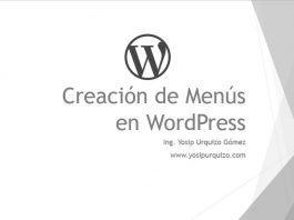 Creación de Menus en WordPress