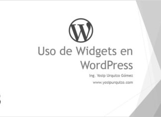 Uso de Widgets en WordPress Uso de Widgets en WordPress