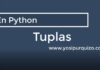 Tuplas en Python | Python Tuplas en Python