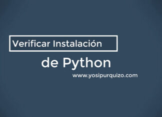 Verificar instalación de Python | Python Verificar Instalacion
